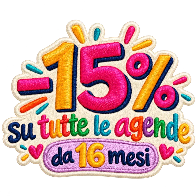 -15% su tutte le agende da 16 mesi