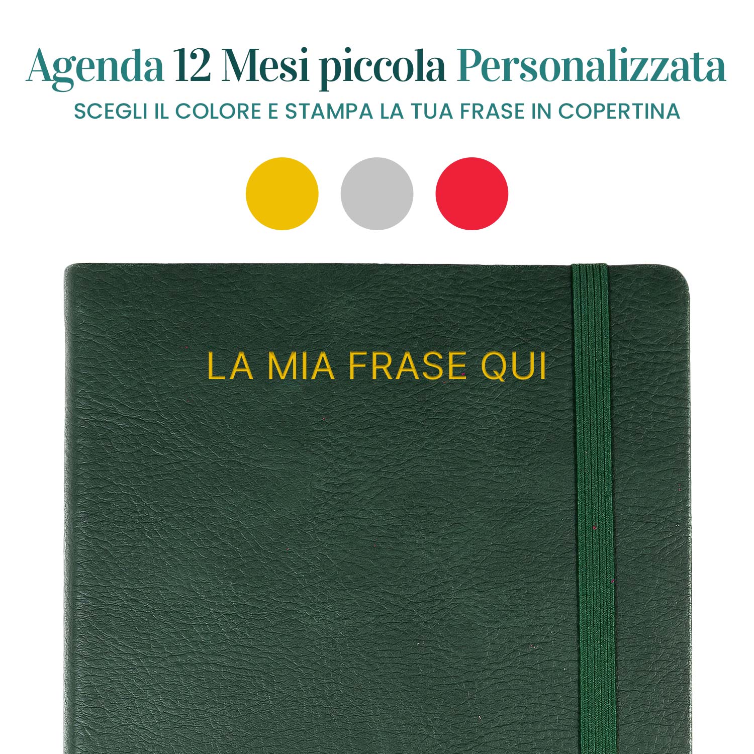 Agenda 12 mesi piccole personalizzabili