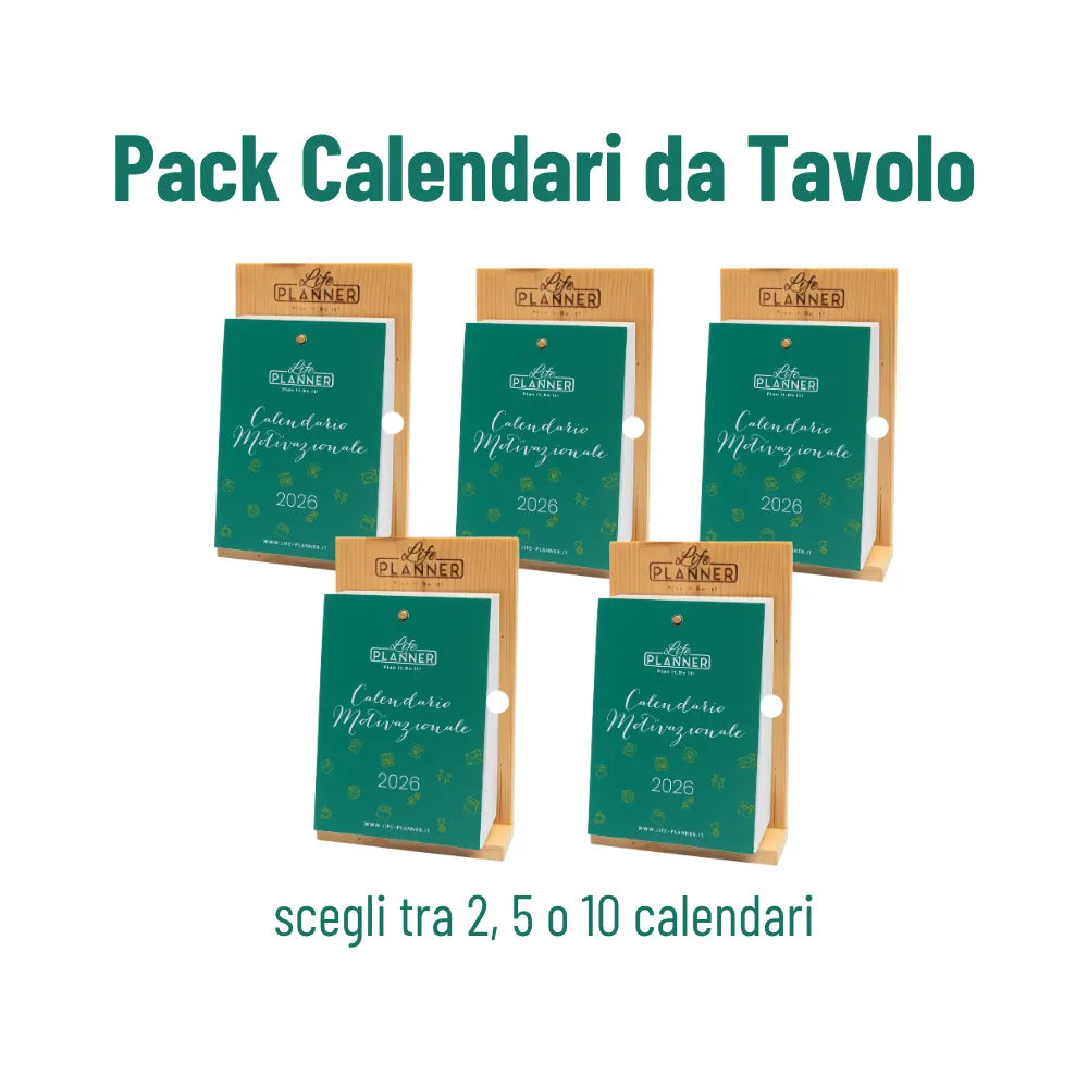 [BUNDLE] Calendari da tavolo x2, x5 o x10