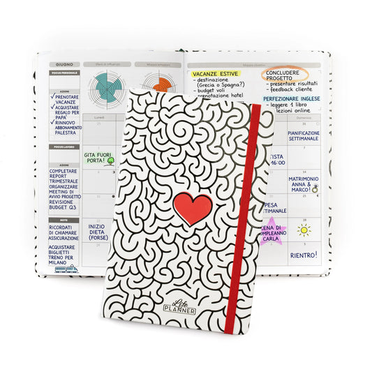 Agenda 12 mesi piccola 2027 LIMITED EDITION | Heart Maze Doodle