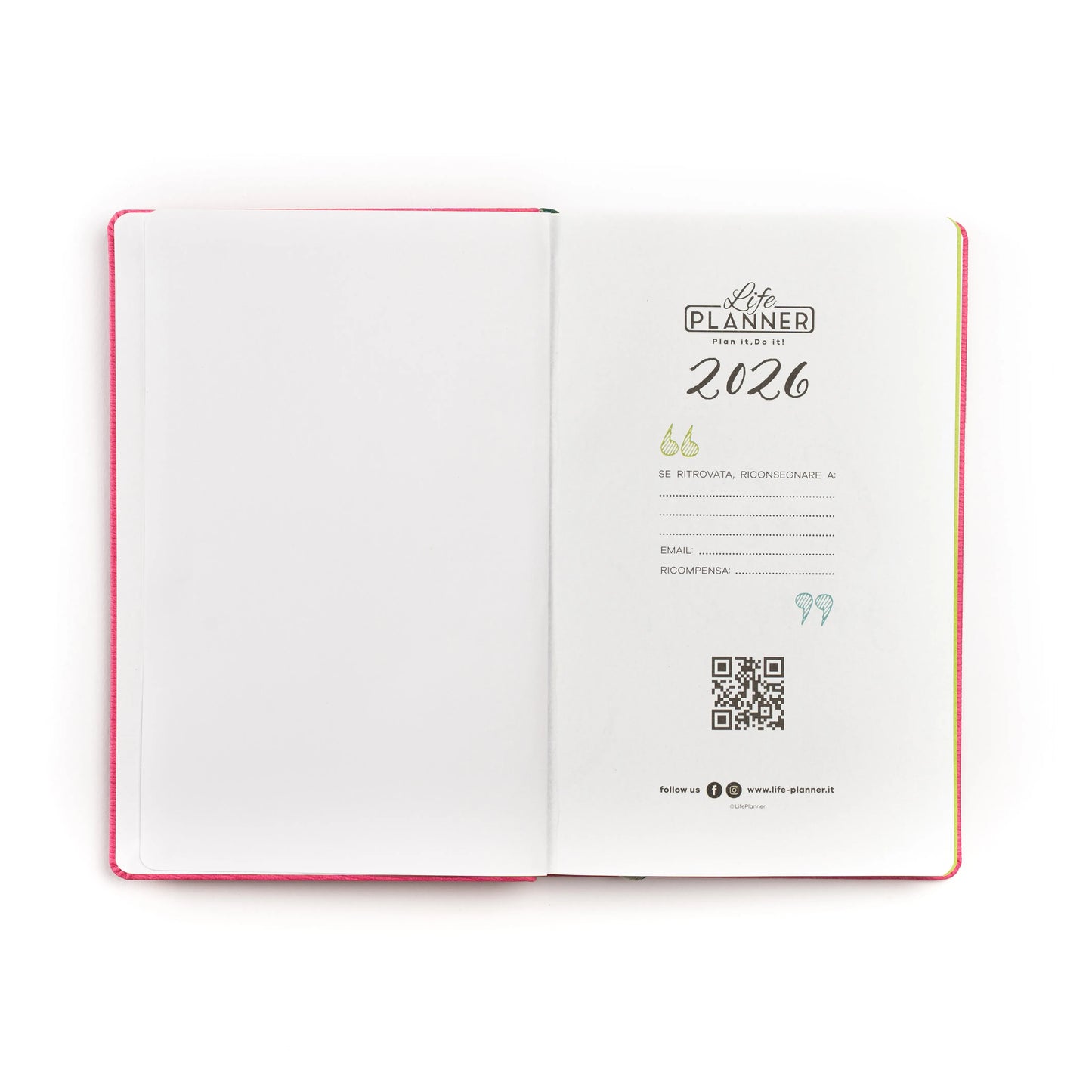 Agenda 12 mesi piccola 2027 | Fucsia
