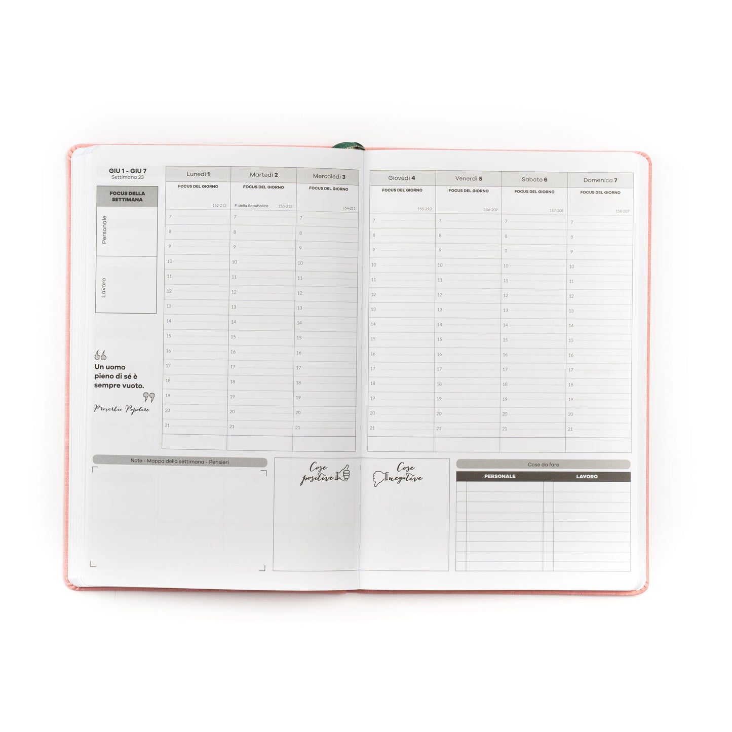 Agenda 12 mesi piccola 2027 | Light Pink