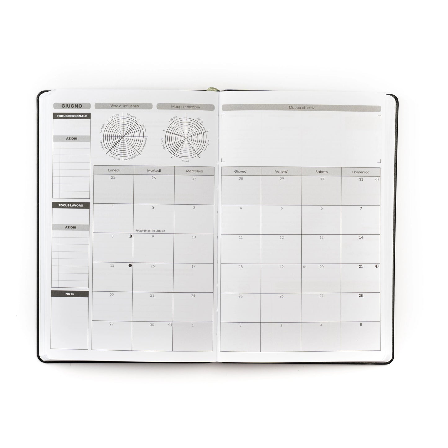 Agenda 16 mesi 2026-27 | Classic Black
