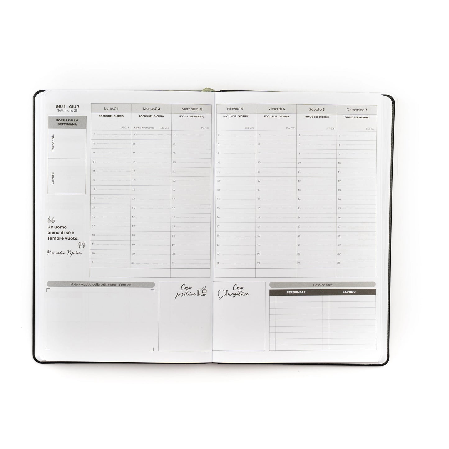 Agenda 16 mesi 2026-27 | Classic Black
